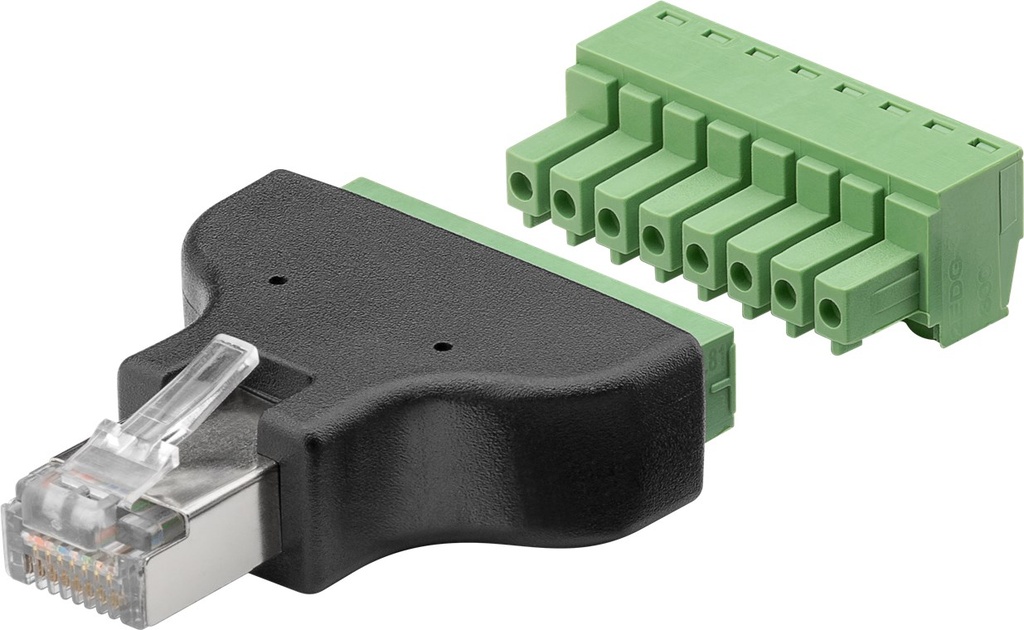 RJ45 Terminaaliblokki 8-pin