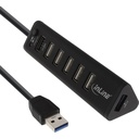 USB-hubi 7 porttia USB 3.0 Inline