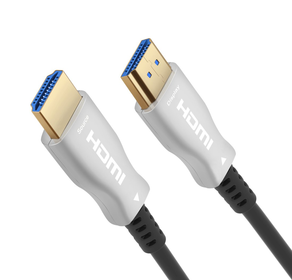 HDMI-välijohto aktiivinen fiber 50 m 2.0b 4K@60 Hz 18 Gbps AOC