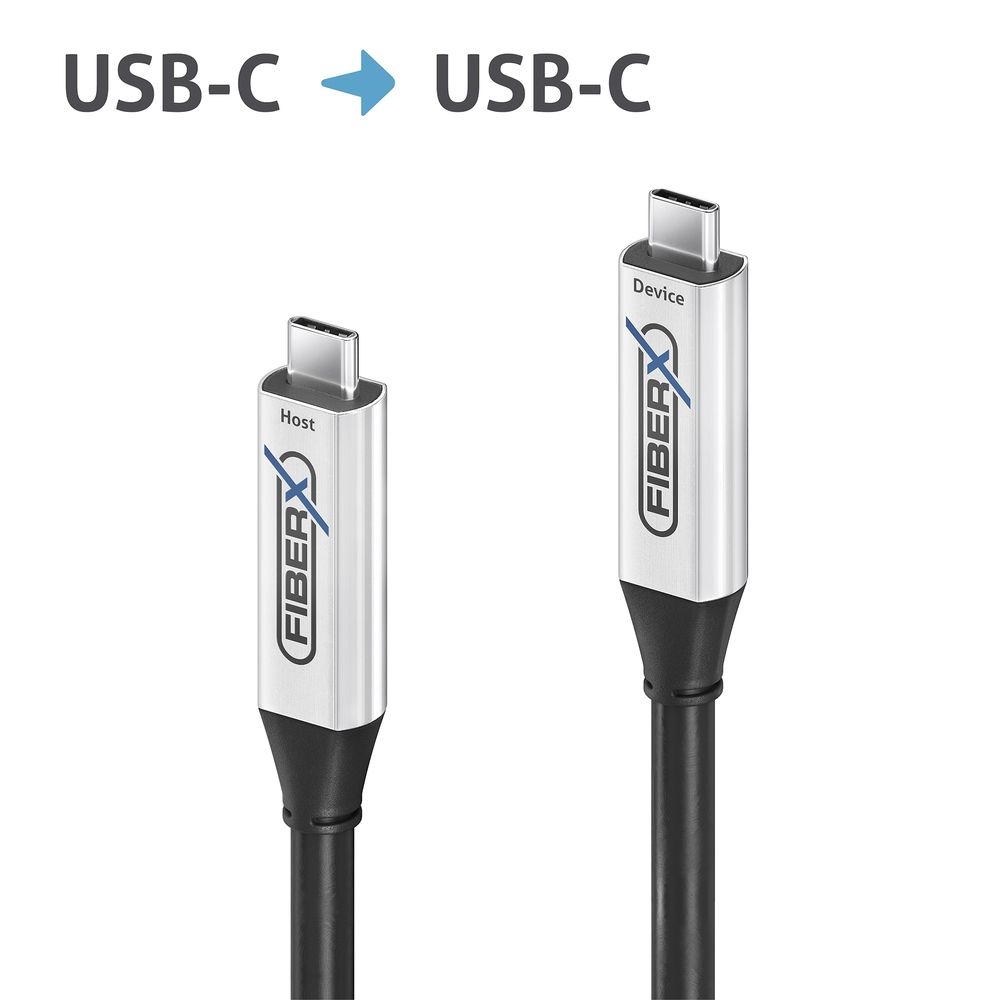 USB-välijoh optinen 3m USB3.2 USB-C-uros USB-C-uros 