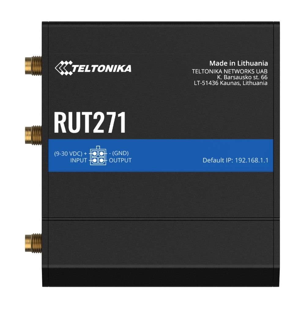 4G/LTE/5G RedCap/WLAN -reititin Cat4 1 SIM paikka, ulkoiset antennit