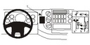 ProClip autokoht kiinn kesk Mercedes Benz Atego 98-07