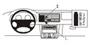 ProClip autokoht kiin kesk VW Bora 99-05