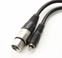 RCA-uros/XLR-naar 6m (c128) Neutrik-liittimet