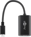 USB-C-uros/DP-naaras adapteri 4k 60 musta 0,2m bulk