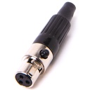 XLR-liitin 3n naaras mini-XLR 