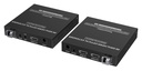 PremiumCord HDMI fiber optic extender 4K@60Hz 4:4:4 up to 40 km, IR, RS232, Audio 3,5mm LC single mode